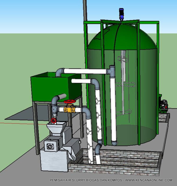 Pemisah Air Slurry Kompos dari Biodigester (4)
